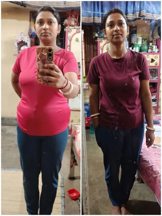 Real client before and after transformation