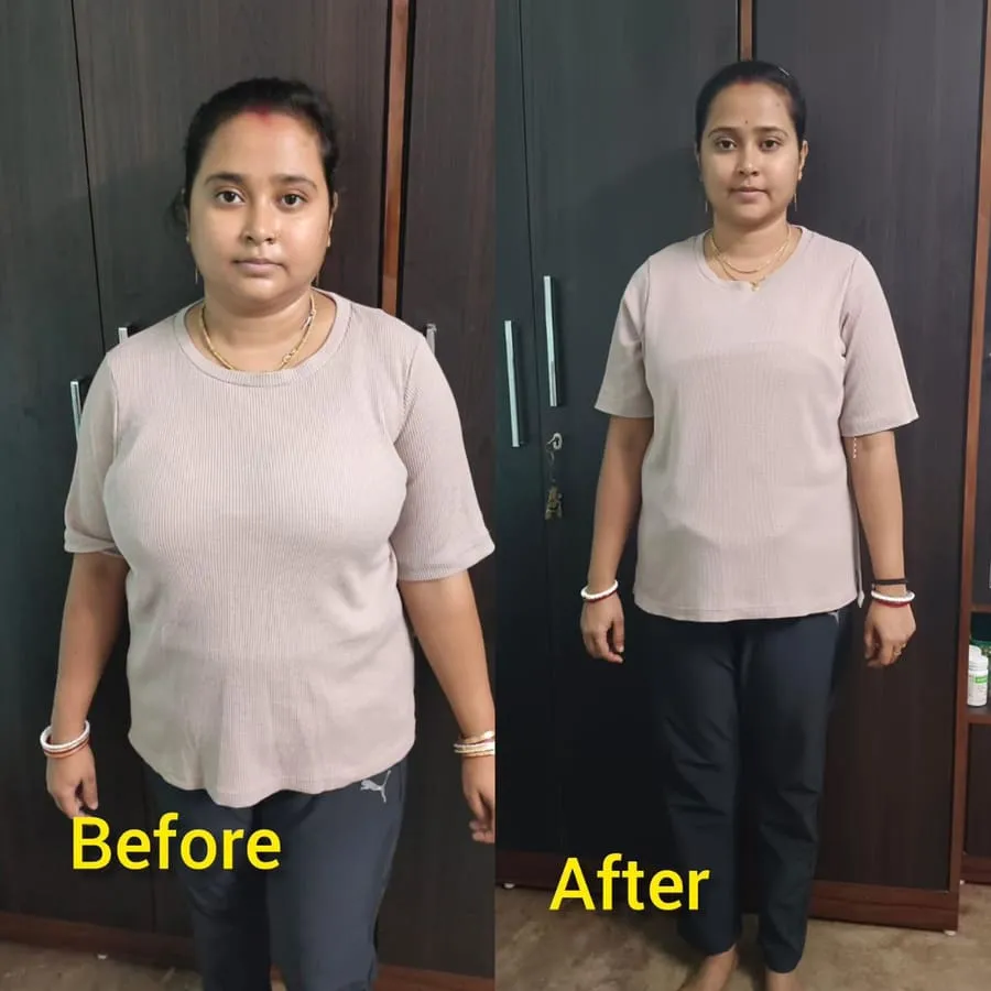Real client before and after transformation