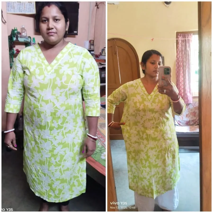 Real client before and after transformation